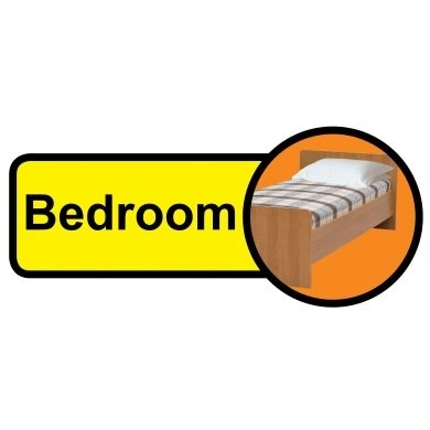 Bedroom sign - 480mm x 210mm